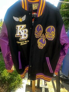 Kobe Black and Purple Varsity Jacket